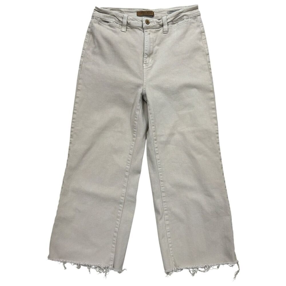 Judy Blue Tan Wide Leg Capri Jeans